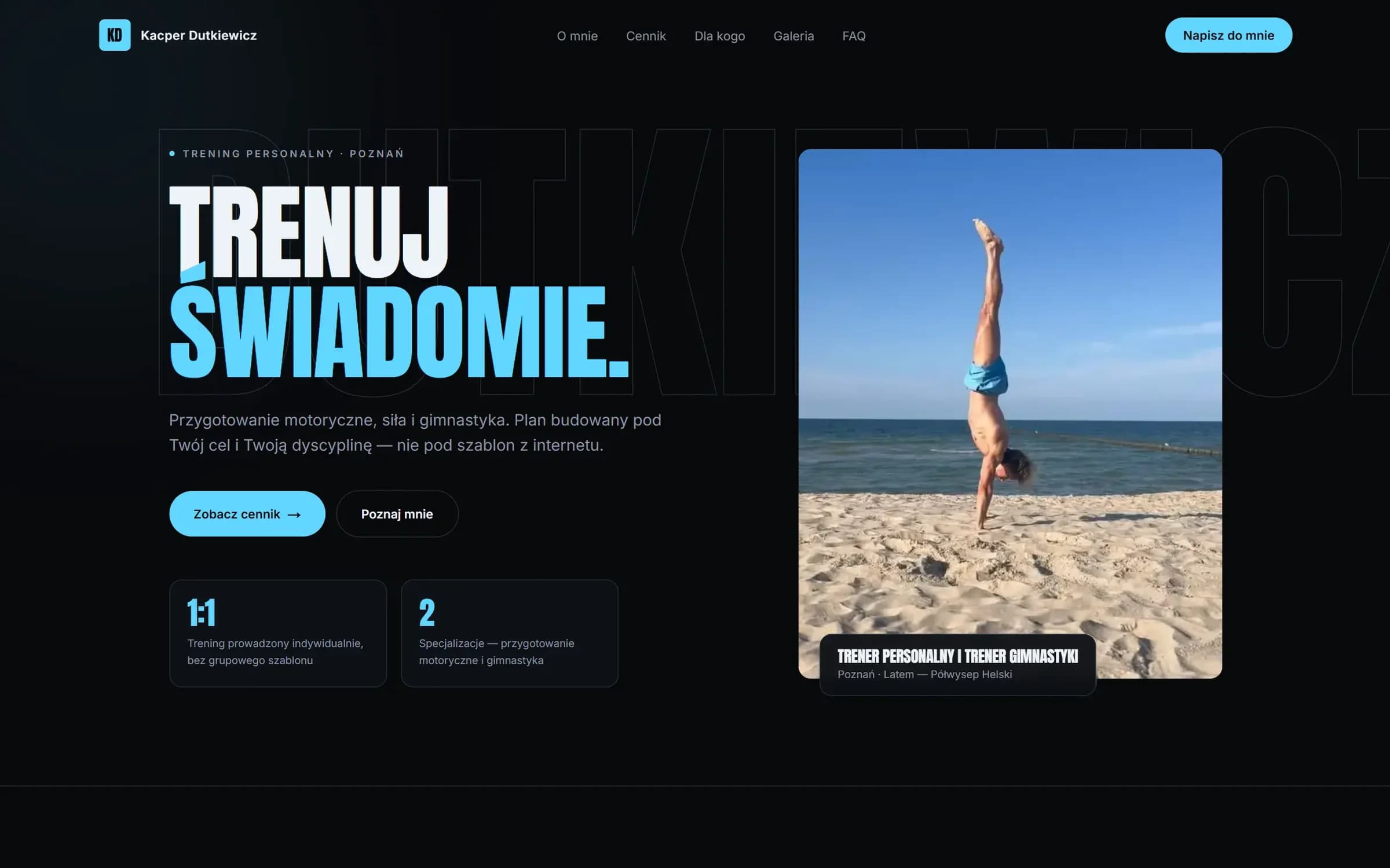Kacper Dutkiewicz, zrzut ekranu produktu